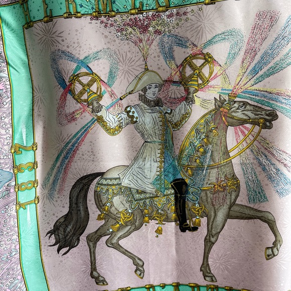 Hermès Feux d ‘Artifice Jacquard Scarf. - Picture 1 of 16